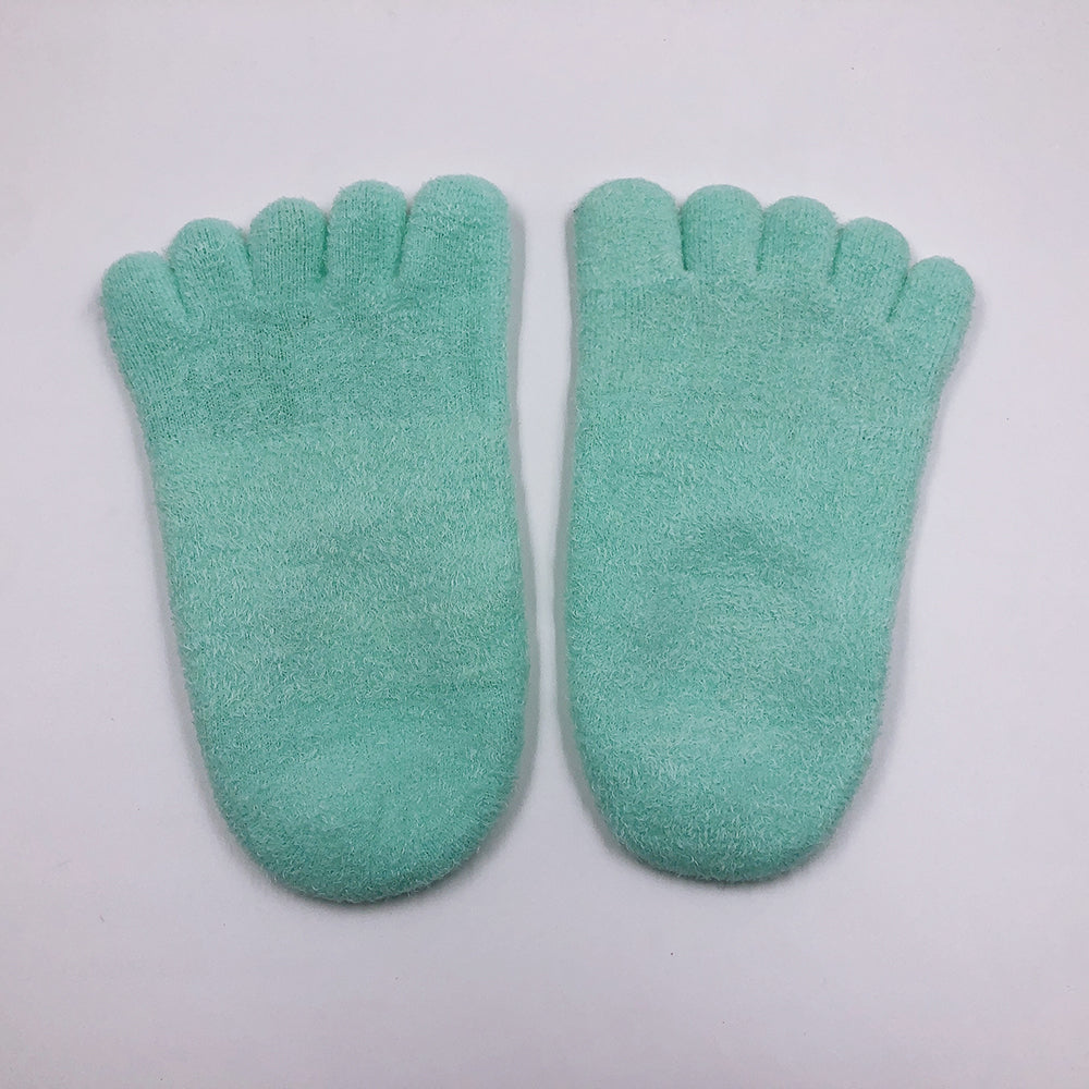 5-Toe Gel Moisturizing Socks