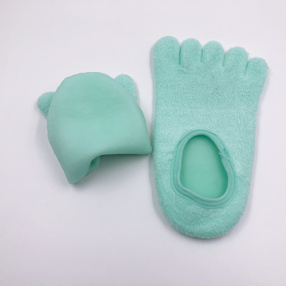5-Toe Gel Moisturizing Socks