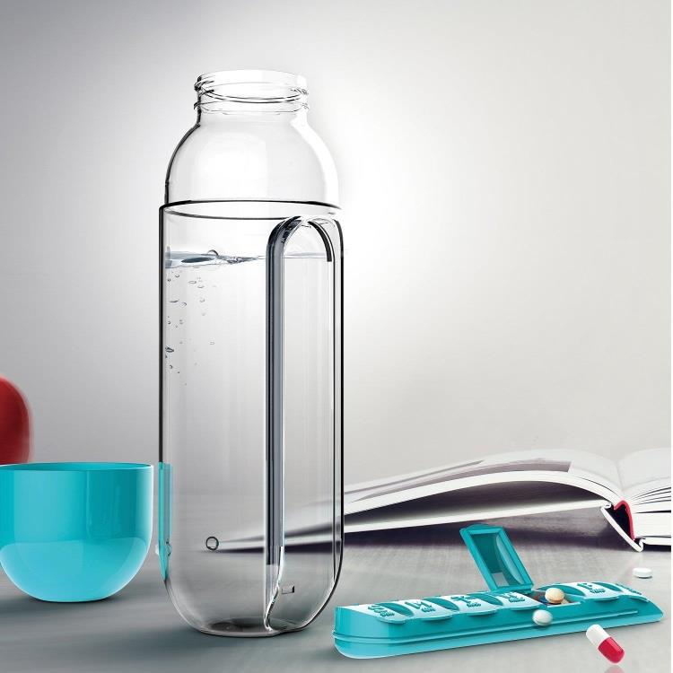Water Bottle With Pill organiser