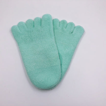 5-Toe Gel Moisturizing Socks